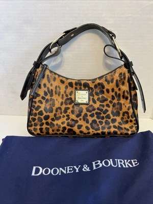 Bolso de Mano DOONEY & BOURKE Mediano Hobo Guepardo Estampado Animal Marrón T'Moro Foto 1 de 4