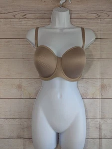 Reggiseno classico senza spalline Third Love 24/7 taglia 32G ferretto beige nudo marrone - Foto 1 di 5