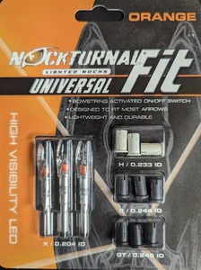 @NEW@ Nockturnal Universal FIT Orange Lighted Nock! NT-315 arrow nocks - Picture 1 of 1