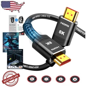 20 Fuß HDMI 2.1 Kabel, 8K Ultra High Speed, 48 Gbit/s, VRR Gaming, CL3 bewertet - Bild 1 von 10