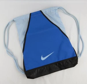 Nike zweifarbig blau Cinch Rucksack Kordelzug Sporttasche Beuteltasche 17,5" x 12,5" - Bild 1 von 9