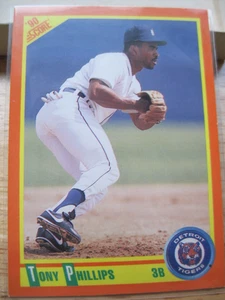 Tony Phillips Detroit Tigers 1990 Score #14T - Bild 1 von 2