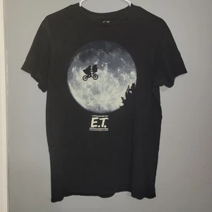 E.T. T-shirt Movie The Extra-Terrestrial uomo MEDIA nera manica corta  - Foto 1 di 4