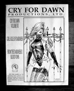 RAR - Joseph Linsner - Jim Balent - Dark One - CRY FOR DAWN - 1991 Flyer Promo #7 - Bild 1 von 4