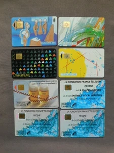 8 different Chip Kaarten gebruikt Frankrijk - Picture 1 of 2