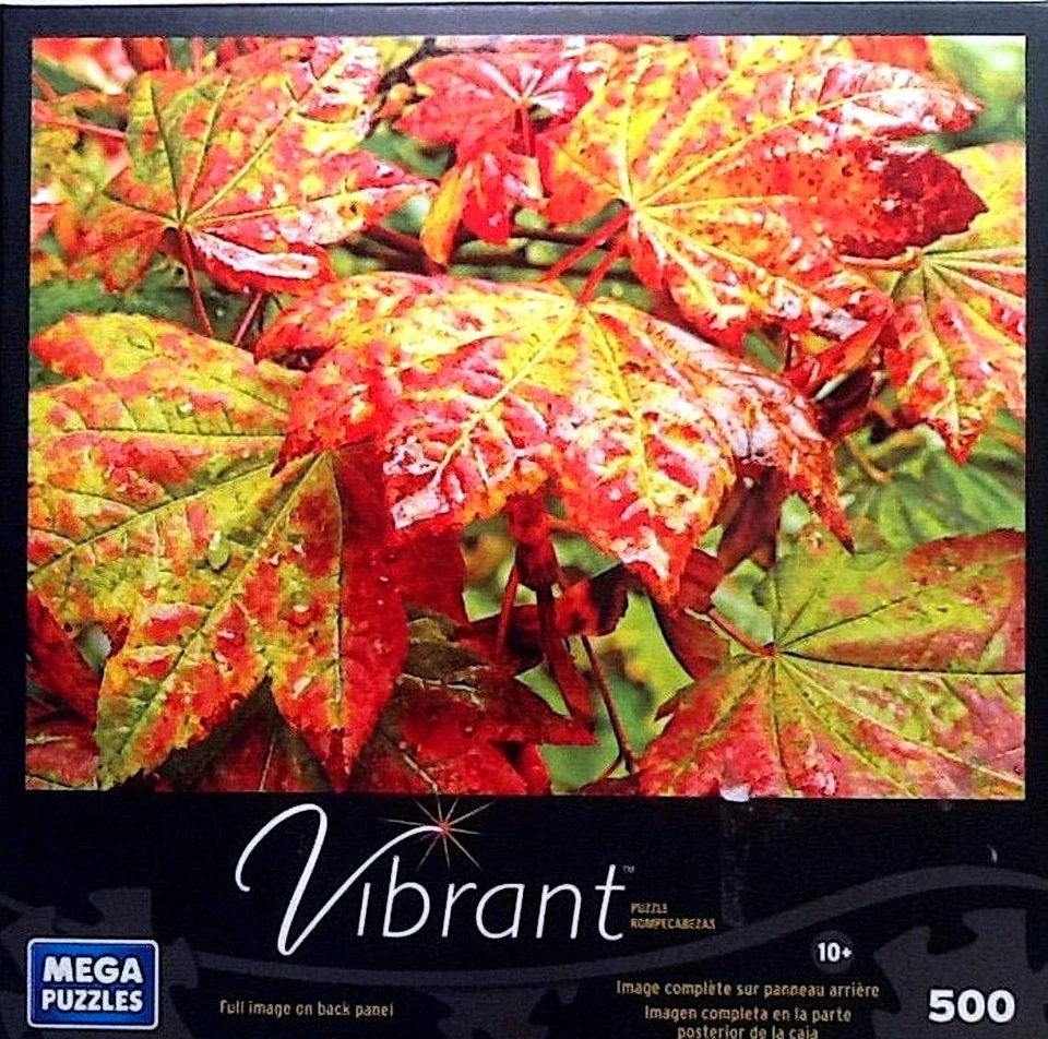 Maple Leaves 500 pc Jigsaw Puzzle 13" X 19" Mega - Image 1 of 1