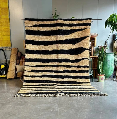 Modern Custom Moroccan Berber Wool Rug Luxury Handmade Design Carpet Rug - Image 1 of 4