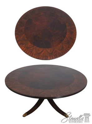 L70962: круглый коктейльный стол из красного дерева с инкрустацией HENKEL HARRIS - Изображение 1 из 4