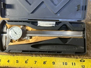 Dial Caliper in Case Stainless Steel 6"Precision Tool Shock Proof China - Picture 1 of 5
