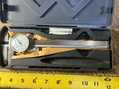 Dial Caliper in Case Stainless Steel 6"Precision Tool Shock Proof China - Image 1 of 4