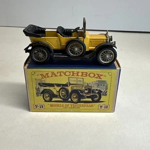Vintage Matchbox Vehicles of Yesteryear 1911 Daimler Yellow Diecast Metal w/Box - Picture 1 of 19