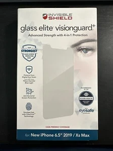Zagg Invisible Shield Glass Elite Visionguard + para iPhone 6.5"" 2019/Xs Max - Imagen 1 de 2