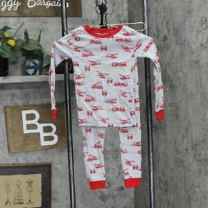 member's Mark Boys Firetruck Youth Favorite Pajama 2-Piece Set Gray / Red 6 - Picture 1 of 6