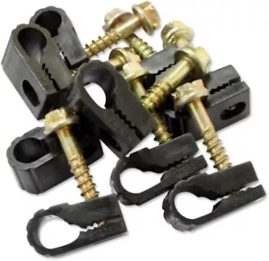 Steren Coaxial Cable Clips - Cable Holder - Wire Clips, Organizers - 100 Pack - Picture 1 of 9