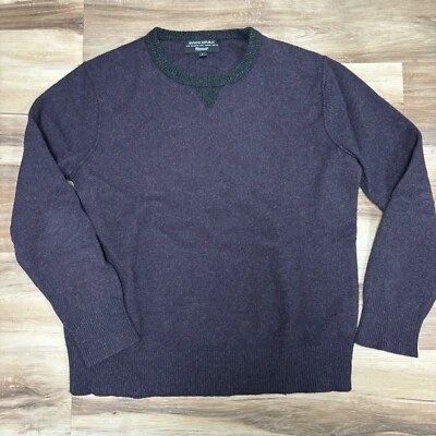 Suéter Banana Republic Para Hombre Grande Lana Merino Púrpura Filpucci Cuello Redondo Foto 1 de 4