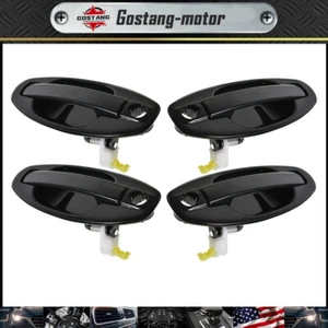 NEW Front Rear Door Handle Exterior 4pc RH LH Plastic For 01-06 Hyundai Santa Fe - Picture 1 of 9