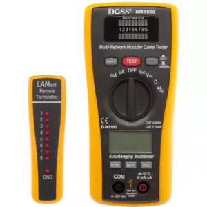 DOSS DM1000 LAN Tester and Multimeter Combo Dmm - 2 In 1 LAN Tester & - Picture 1 of 4