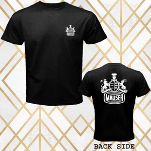 Mauser Firearms T-shirt da uomo nera taglia S - 3XL - Foto 1 di 1