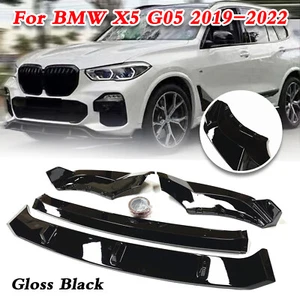 Front Bumper Spoiler Splitter Lip Splitter For 2019-2023 BMW X5 G05 Gloss Black - Bild 1 von 11