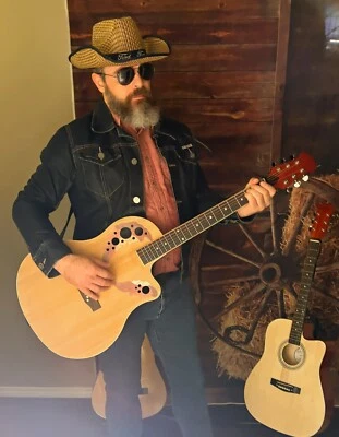 🎸¡ENVÍO GRATUITO!🎸Guitarra acústica estilo O + Estuche blando/bolsa de concierto + Palo de rosa FB + ¡Más! Foto 1 de 4