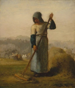 Jean-Francois Millet : "Woman with a Rake" (c.1856-1857) — Giclee Fine Art Print - Picture 1 of 7