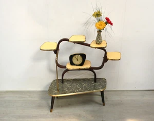 50s 60s Large PLANT TABLE 6 Levels gray yellow German Mid Century Modern - Picture 1 of 5