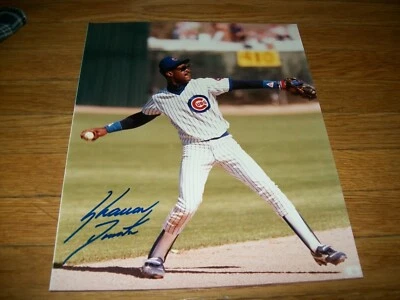FOTO 8X10 AUTOGRAFIADA FIRMADA AUTOGRAFIADA DE SHAWON DUNSTON CHICAGO CUBS Foto 1 de 2