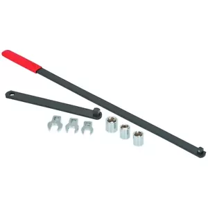 8PC Serpentine Belt Tension Setting Wrench Tool 1/2" 3/8" Square - Foto 1 di 17