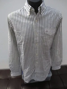 CAMISA RALPH LAUREN RLYC HOMBRE MANGA L/TALLA S, BLANCA CON RAYAS AZUL MARINO - GUC - Imagen 1 de 12
