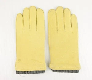 Guantes de campo de cuero Polo Ralph Lauren amarillos talla - M - Imagen 1 de 11