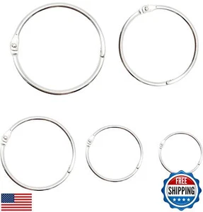 40pcs Binder Rings Assorted Sizes Loose Leaf Binder Ring for Loose-Leaf Book, - Picture 1 of 5