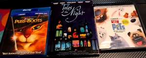 3 Animated Movies: Secret Life of Pets, Puss in Boots, Tales of the Night - LN! - Picture 1 of 13