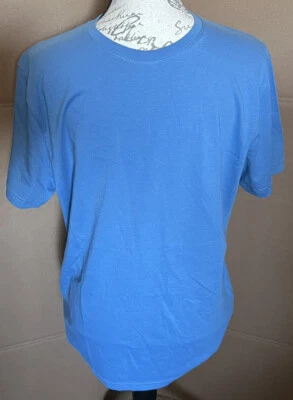 Camiseta Massimo Dutti Para Hombres 100% Algodón Azul Manga Corta Talla Mediana Usada en Excelente Condición Foto 1 de 4