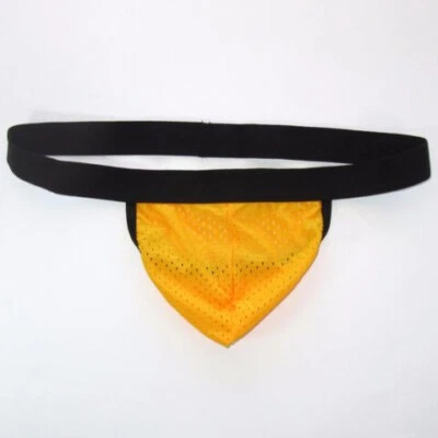 K3005 Sexy Bolsa Deportiva Sin Espalda Para Hombre Tanga Elástico Ojales Tricot  Foto 1 de 4