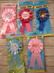 5 Stück - Geburtstag Mädchen - Babyparty - Happy Birthday Neu - Bild 1 von 2