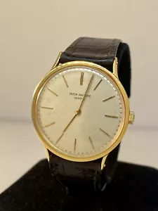 Patek Philippe Calatrava Oro Amarillo Esfera Champán Reloj Hombre 3484 - Picture 1 of 7
