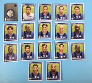 Inter Milan Panini 2008/09 UEFA Champions League set base completo 17 adesivi - Foto 1 di 6