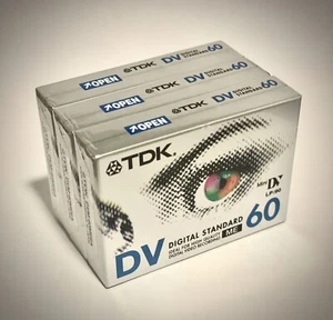 3 x TDK PREMIUM Mini DV Tapes - BRAND NEW SEALED - DVM60/90 - Picture 1 of 1