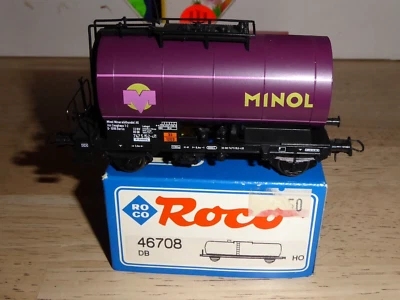 Roco 46708 H0 Tank Car MINOL Of The DB Era 4 Sehr Gut Erhalten In OVP - Image 1 of 4