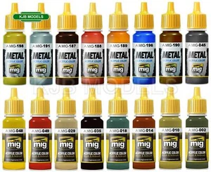 Ammo Mig 17ml Acrylic Paints Choice Of Colours - 176 To Choose From - Picture 1 of 177