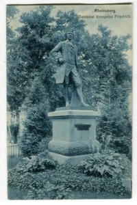 Ak Rheinsberg Denkmal Kronprinz Friedrich in blau 1912 - Bild 1 von 2