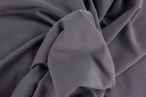 Sweat, Swafing, Maike, *Öko-Tex Standard 100*, uni, dunkelgrau, 150 cm - Bild 1 von 1