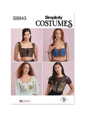 Simplicity Misses Corset Costumes Sewing Pattern S9943 - Image 1 of 2