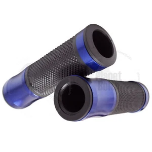 Barra de mango 22 mm frontal izquierdo derecho CNC sombra empuñadura de mano 7/8" agarre universal azul - Imagen 1 de 3