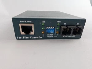 Tyco Electronics Fast Multi Mode Fiber Converter PEL-MC-10/100MMSC-US Free Ship - Picture 1 of 6