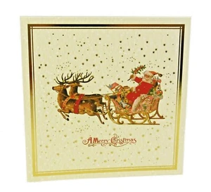 "Tarjetas y sobres de Navidad Punch Studio 16 trineo de Santa 27460 5,25"" x 5,25" - Imagen 1 de 6