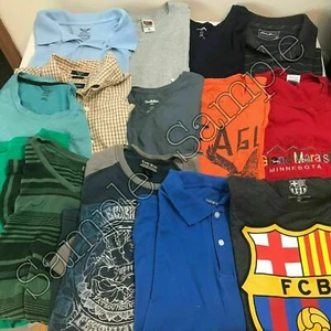 FIVE(5) pounds MEN's shirts WHOLESALE Lot SIZE MEDIUM/LARGE Tops Fall/Winter - Foto 1 di 2