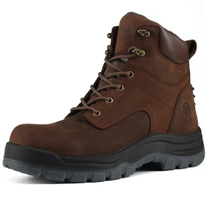 6" Soft / Composite Toe Men's Work Boots Non-Slip Waterproof Anti-puncture - Picture 1 of 23