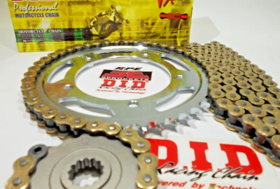 Kawasaki Z650 DID VX3 2017-2023 Gold 520 OEM kit de cadena y piñones Foto 1 de 4
