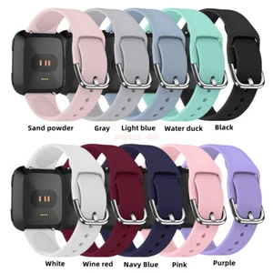 For Fitbit Versa / Versa 2 /Lite Strap Classic Buckle Soft Silicone Watch Band - Picture 1 of 12